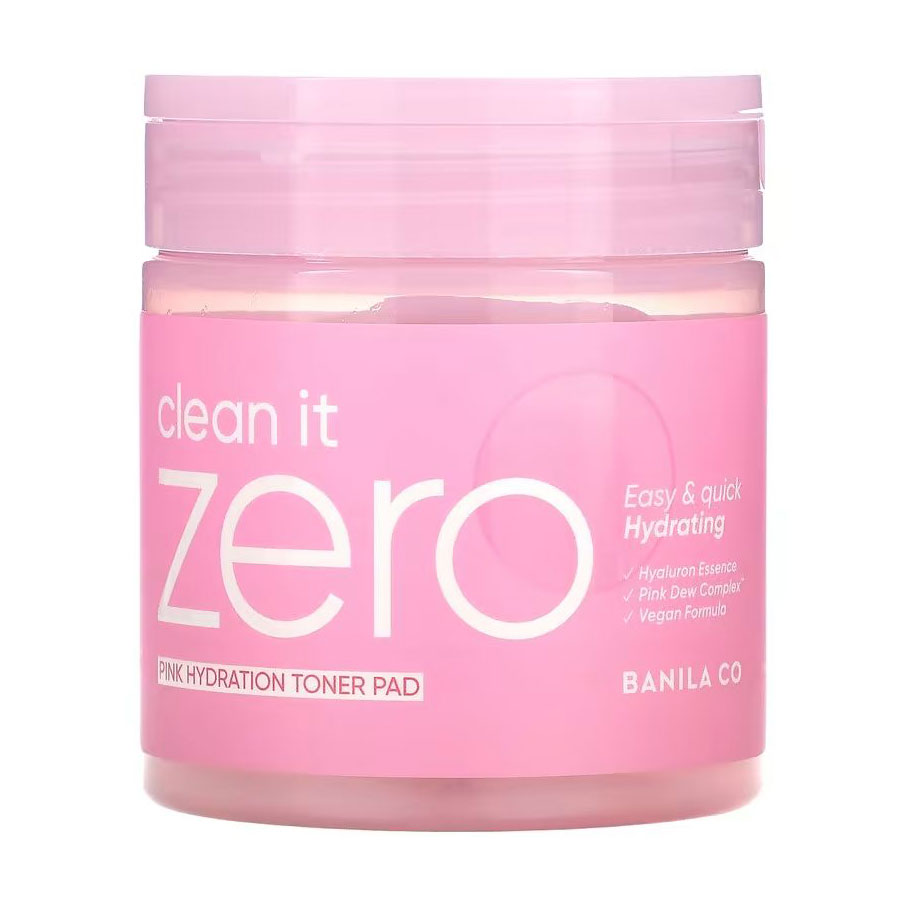 Зволожувальні тонер-диски для обличчя Banila Co. Clean It Zero Pink Hydration Toner Pad, 70 шт