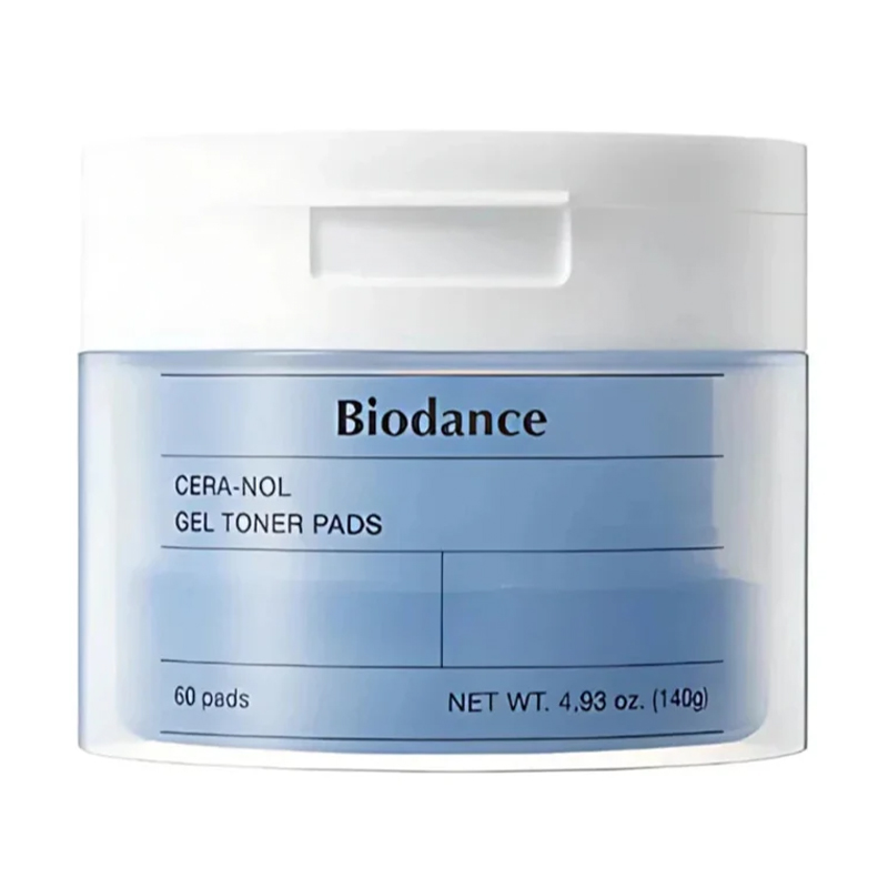 Зволожувальні тонер-пади для обличчя Biodance Cera-Nol Gel Toner Pads з керамідами, 140 г, 60 шт