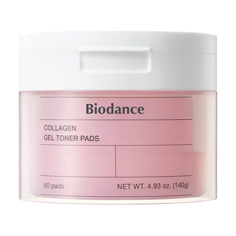 Зволожувальні тонер-пади для обличчя Biodance Collagen Gel Toner Pads з колагеном, 60 шт
