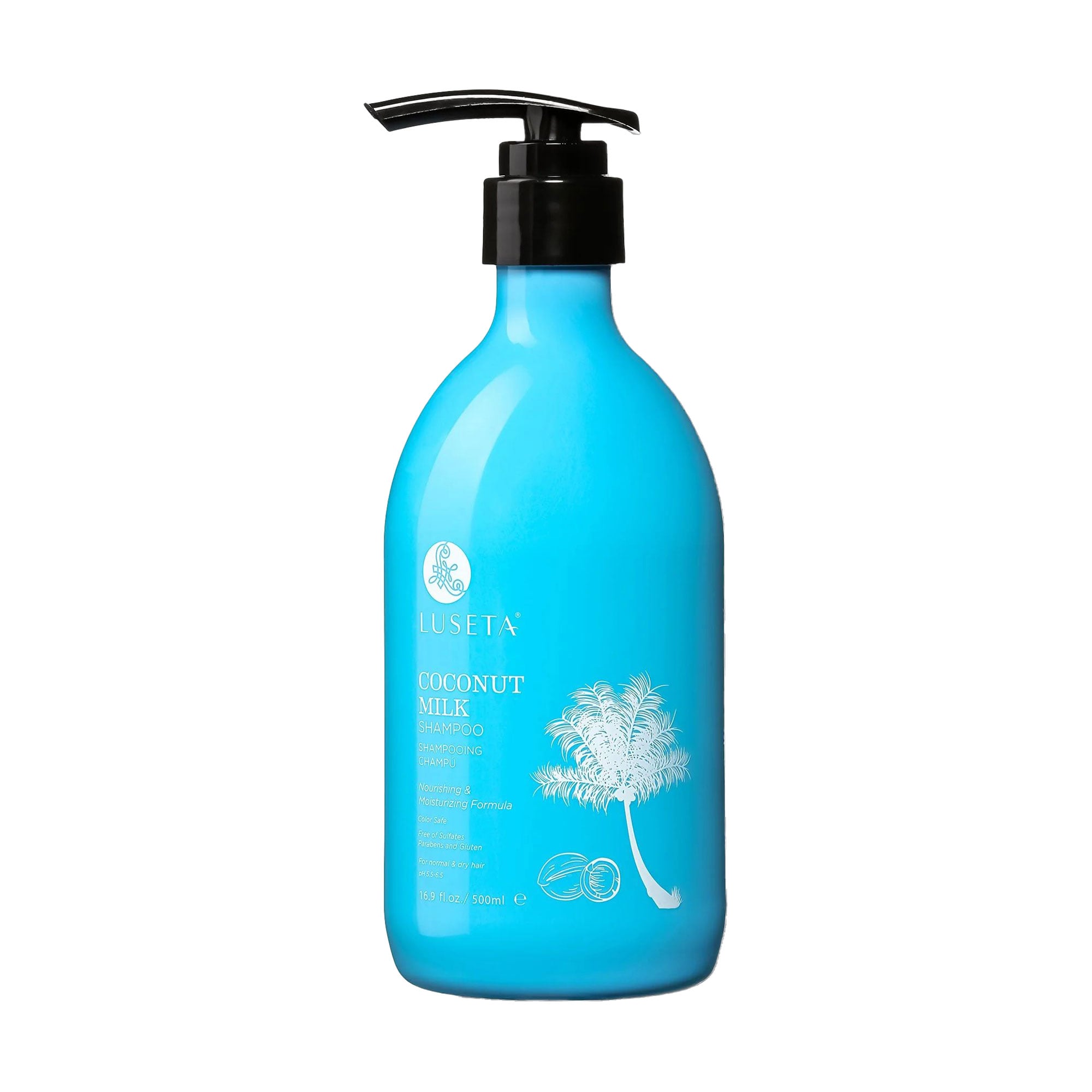 Зволожувально-живильний шампунь для волосся Luseta Coconut Milk Shampoo, 500 мл