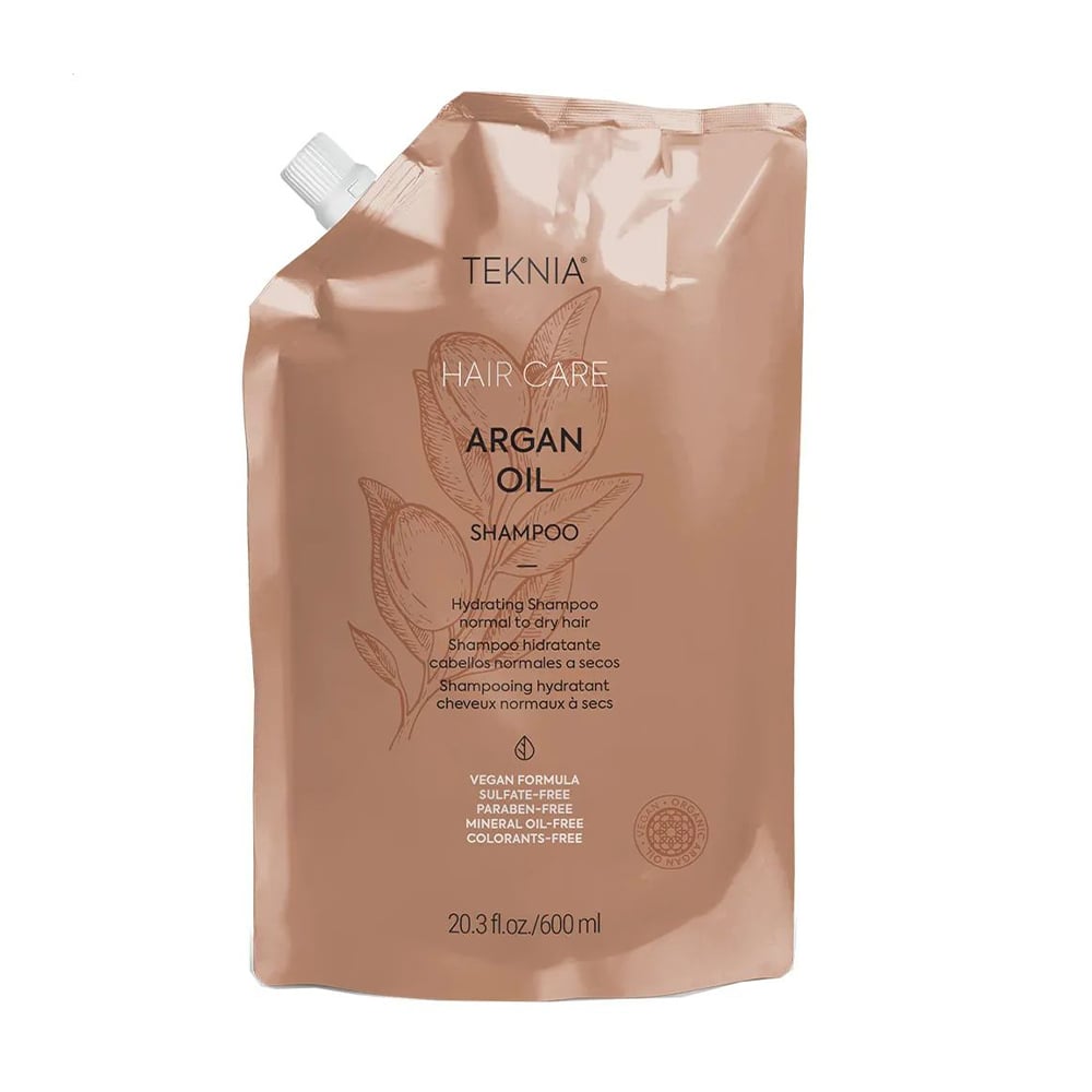 Зволожувальний аргановий шампунь для волосся Lakme Teknia Argan Oil Shampoo, 600 мл (дойпак)