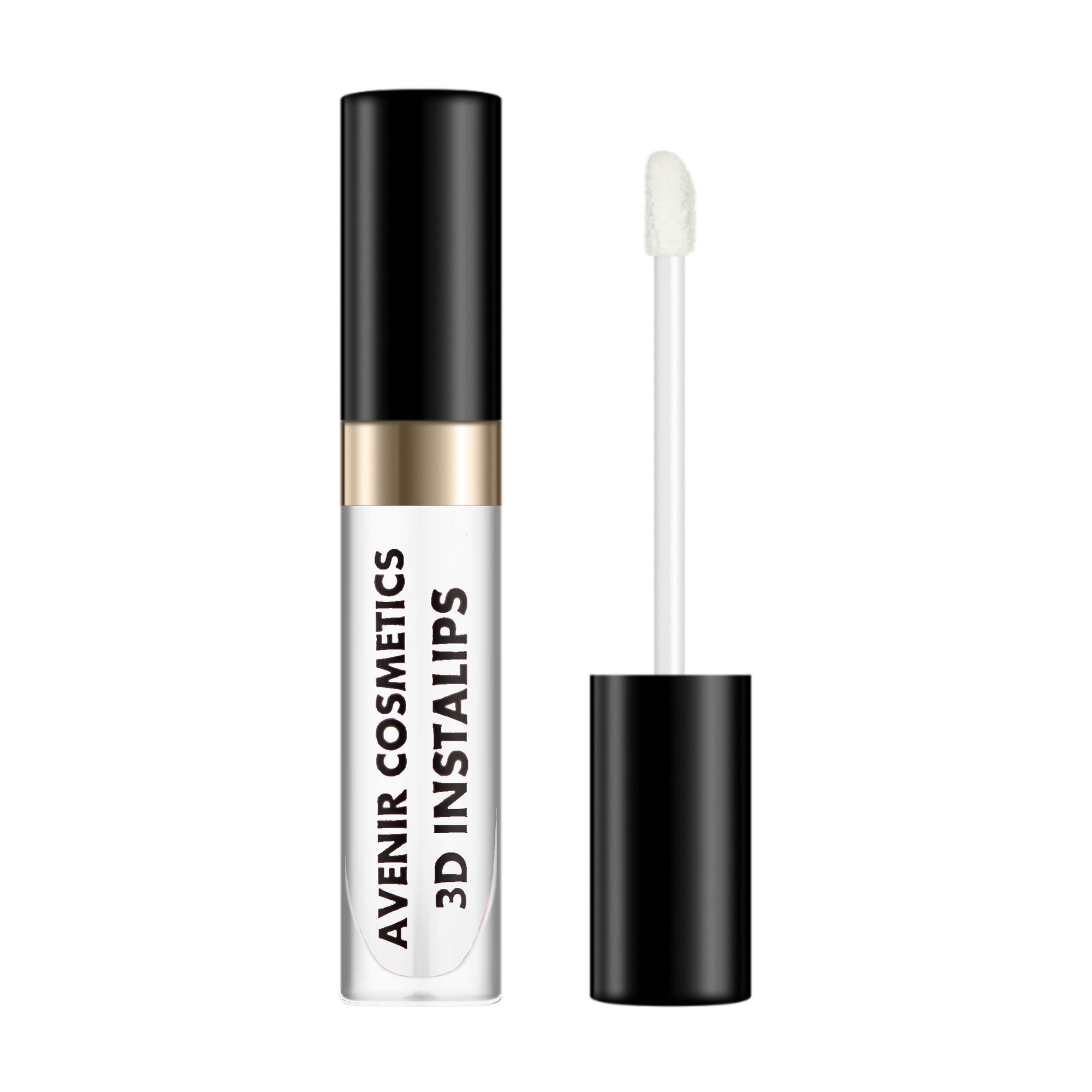 Зволожувальний блиск для губ Avenir Cosmetics 3D Instalips з ефектом збільшення об'єму 1 Прозорий глянець, 6.5 г