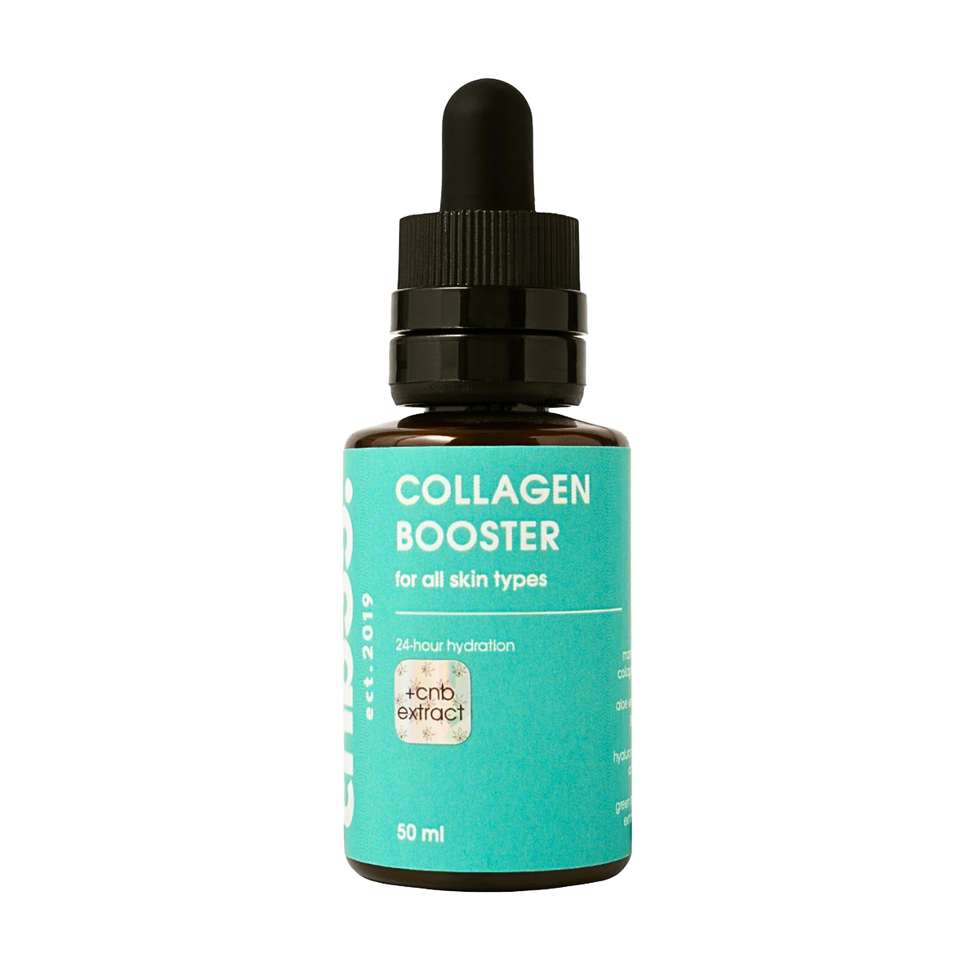 Зволожувальний бустер CNB35 Collagen Booster для всіх типів шкіри обличчя, з морським колагеном та гіалуроновою кислотою, 50 мл