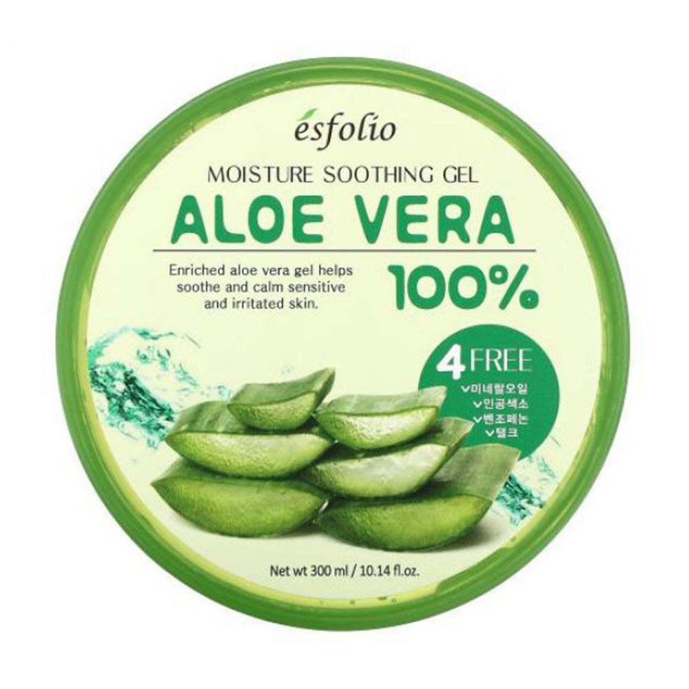 Зволожувальний гель алое вера для обличчя та тіла Esfolio Moisture Soothing Gel Aloe Vera 100% Purity, 300 мл