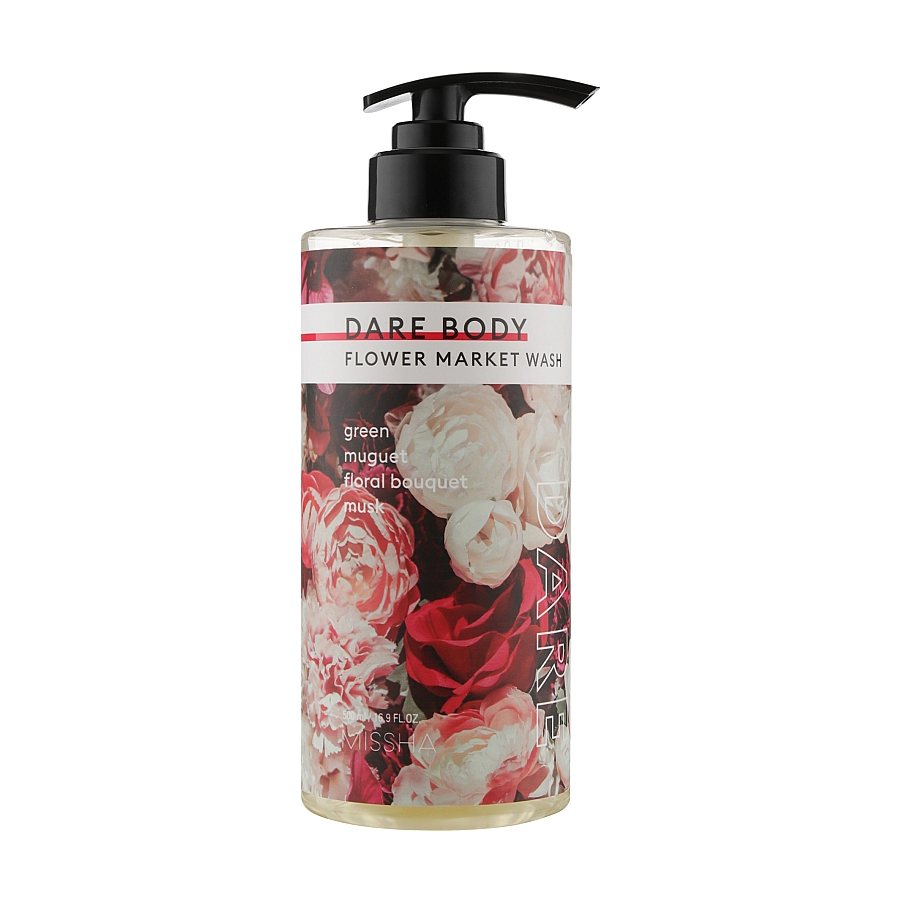 Зволожувальний гель для душу Missha Dare Body Flower Market Wash, 500 мл