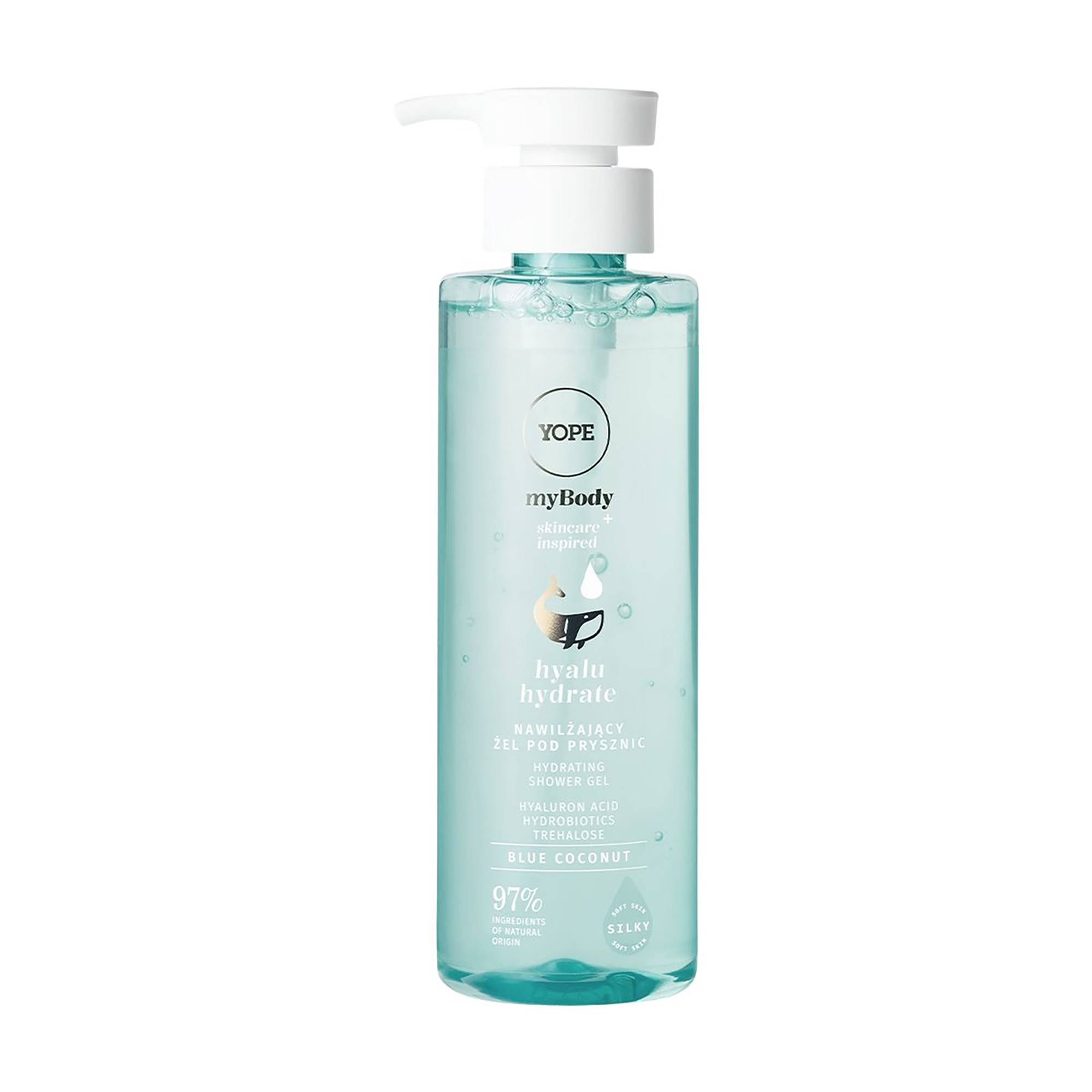 Зволожувальний гель для душу Yope myBody Hyalu Hydrate Blue Coconut Hydrating Shower Gel, 300 мл