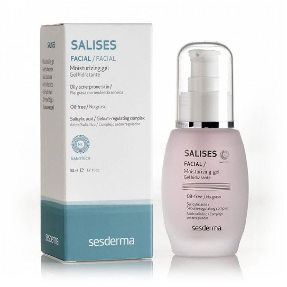Зволожувальний гель для обличчя Sesderma Salises Moisturizing Gel для жирної шкіри, 50 мл