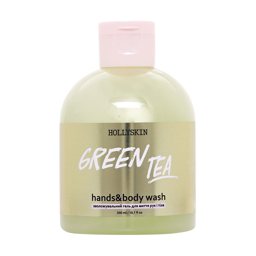 Зволожувальний гель для рук та тіла Hollyskin Hands&amp;Body Wash Green Tea, 300 мл