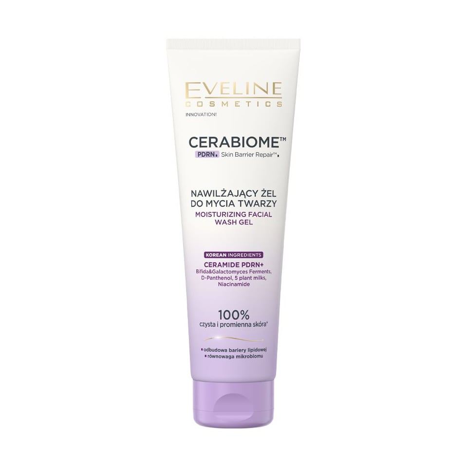 Зволожувальний гель для вмивання Eveline Cosmetics Cerabiome Moisturizing Facial Wash Gel, 140 мл