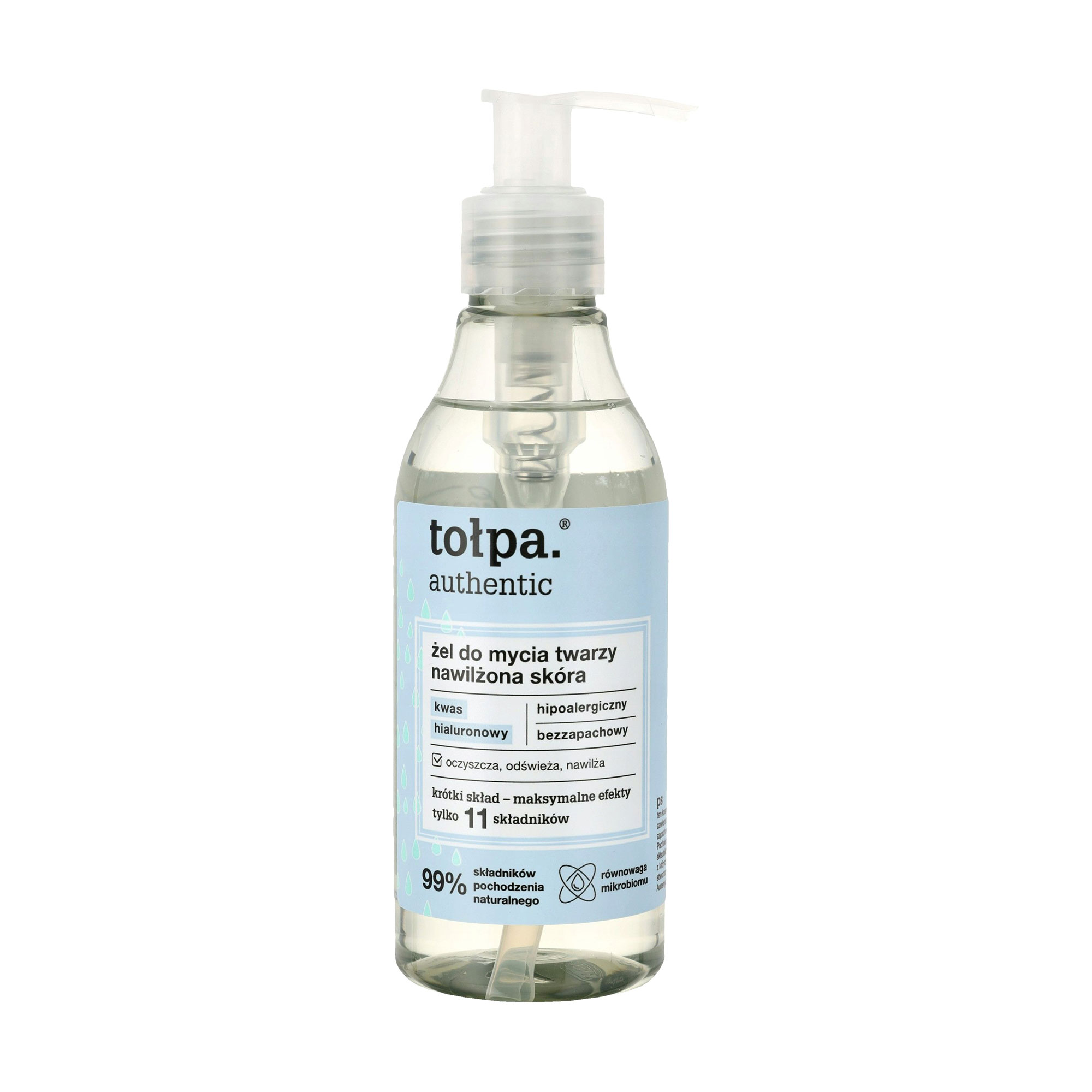 Зволожувальний гель для вмивання Tolpa Authentic Moisturizing Gel, 195 мл