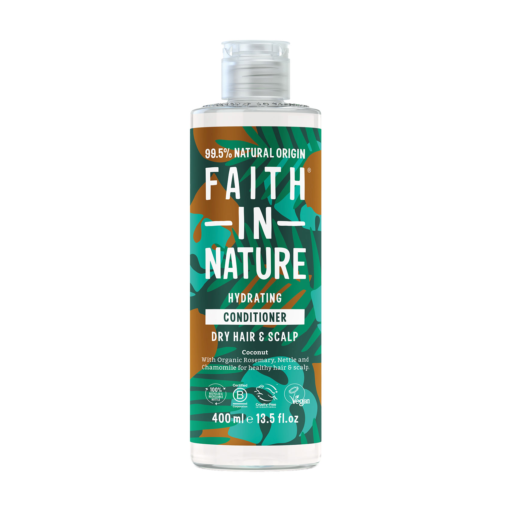 Зволожувальний кондиціонер Faith In Nature Hydrating Conditioner для сухого волосся та шкіри голови, з кокосом, 400 мл