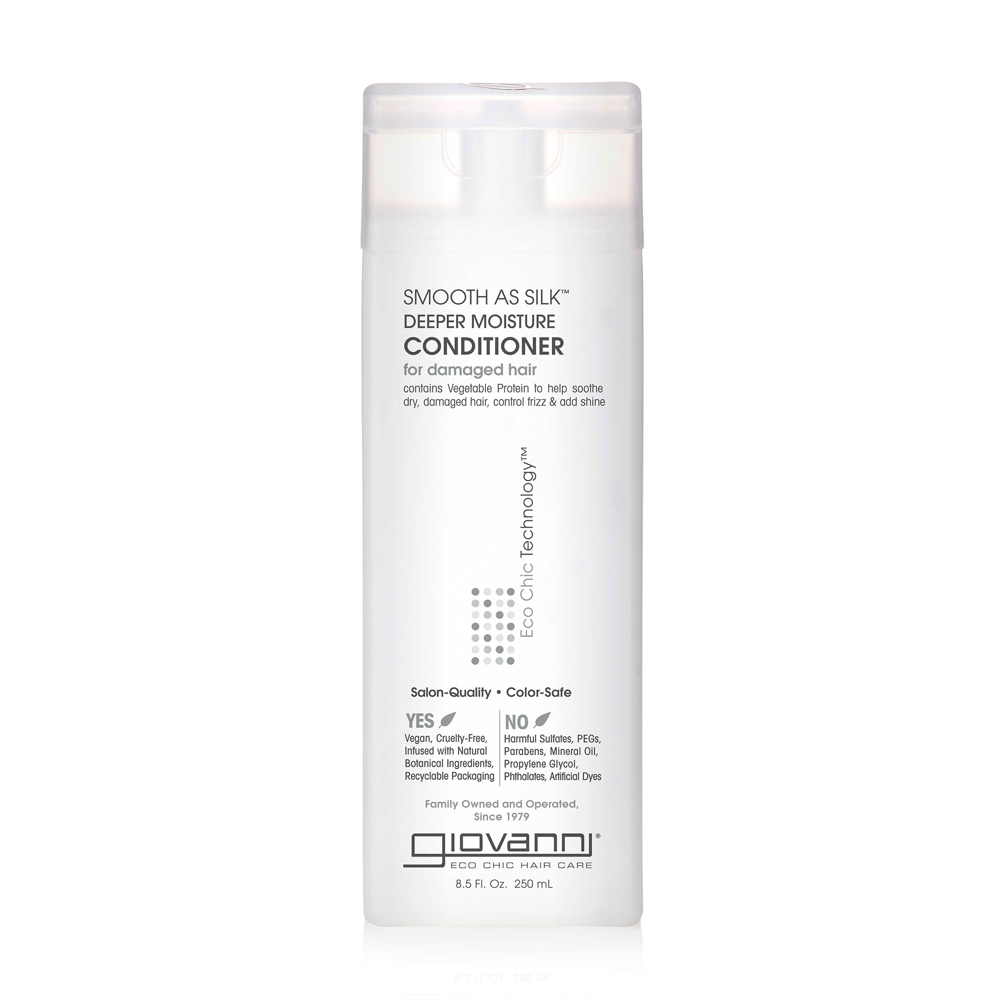 Зволожувальний кондиціонер Giovanni Eco Chic Technology Smooth As Silk Deeper Moisture Conditioner для пошкодженого волосся, 250 мл