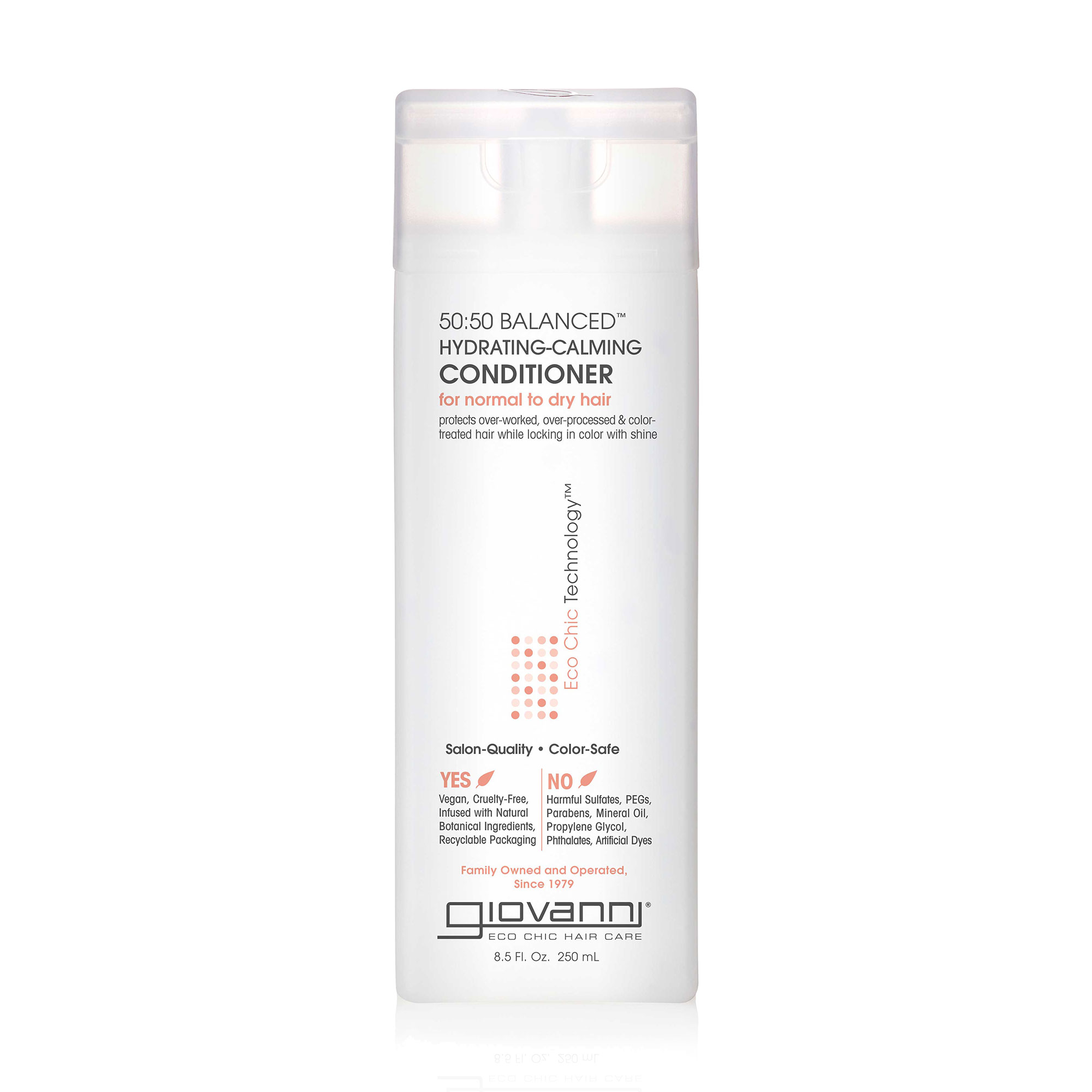 Зволожувальний кондиціонер Giovanni Eco Chic Technology Hydrating-Calming 50:50 Balanced Conditioner для нормального та сухого волосся, 250 мл