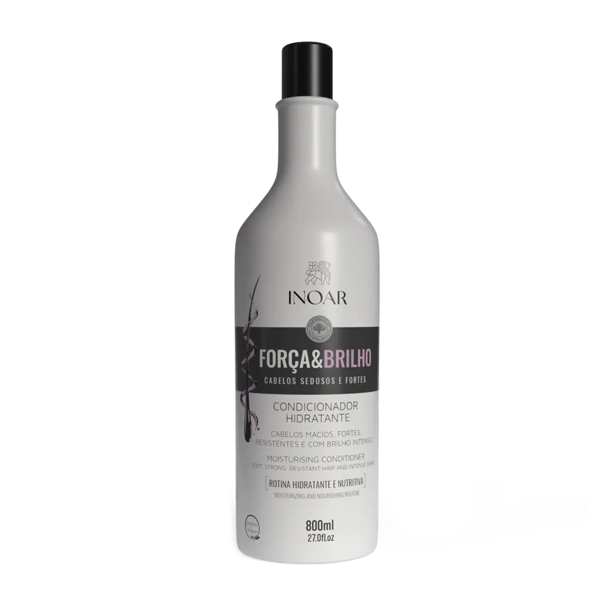 Зволожувальний кондиціонер Inoar Forca &amp; Brilho Moisturizing Conditioner для тьмяного та слабкого волосся, 800 мл