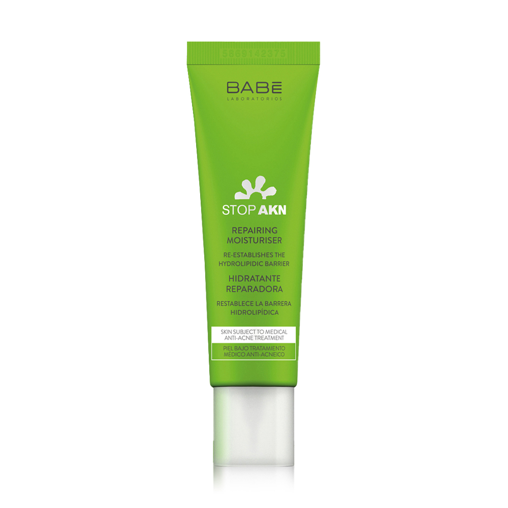 Зволожувальний крем для обличчя BABE Laboratorios Stop Akn Repairing Moisturiser, 50 мл