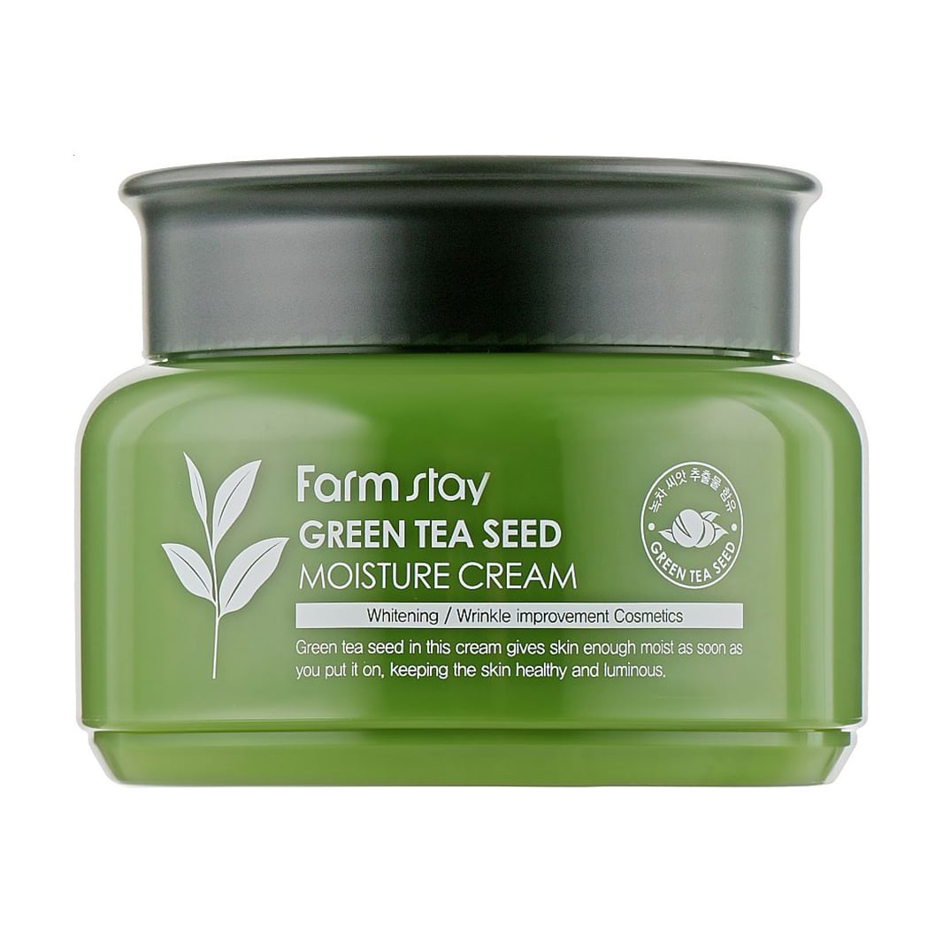 Зволожувальний крем для обличчя FarmStay Green Tea Seed Moisture Cream з зеленим чаєм, 100 г