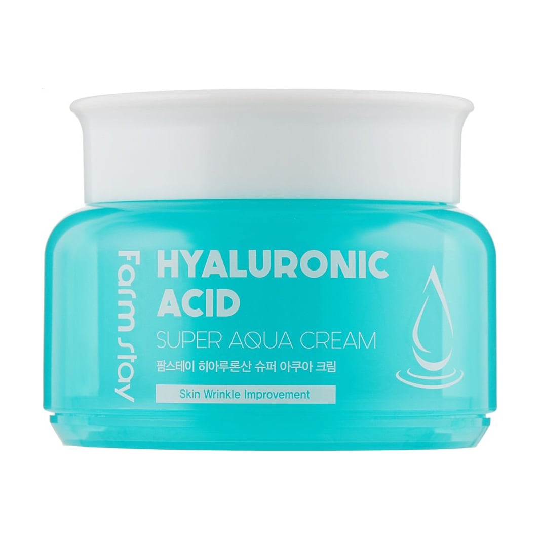 Зволожувальний крем для обличчя FarmStay Hyaluronic Acid Super Aqua Cream з гіалуроновою кислотою, 100 мл
