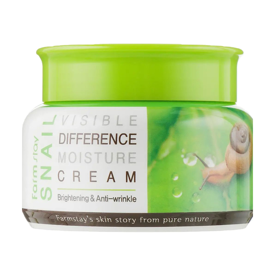 Зволожувальний крем для обличчя Farmstay Snail Visible Difference Moisture Cream з муцином равлика, 100 г