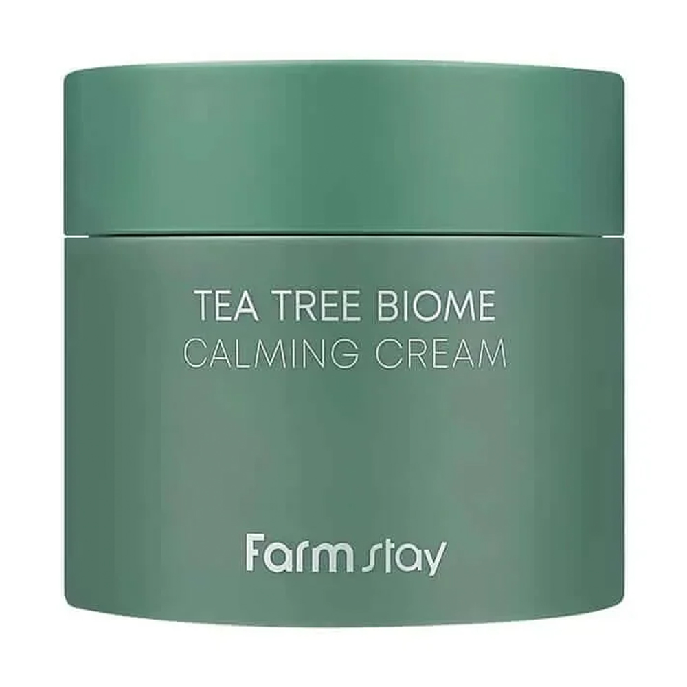 Зволожувальний крем для обличчя FarmStay Tea Tree Biome Calming Water Cream з екстрактом чайного дерева, 80 мл