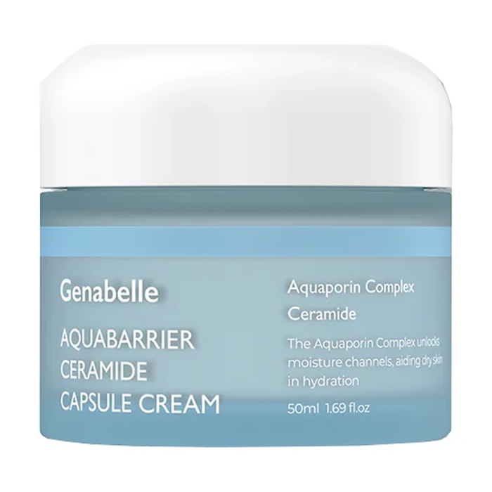 Зволожувальний крем для обличчя Genabelle Aquabarrier Ceramide Capsule Cream з капсулами церамідів, 50 мл