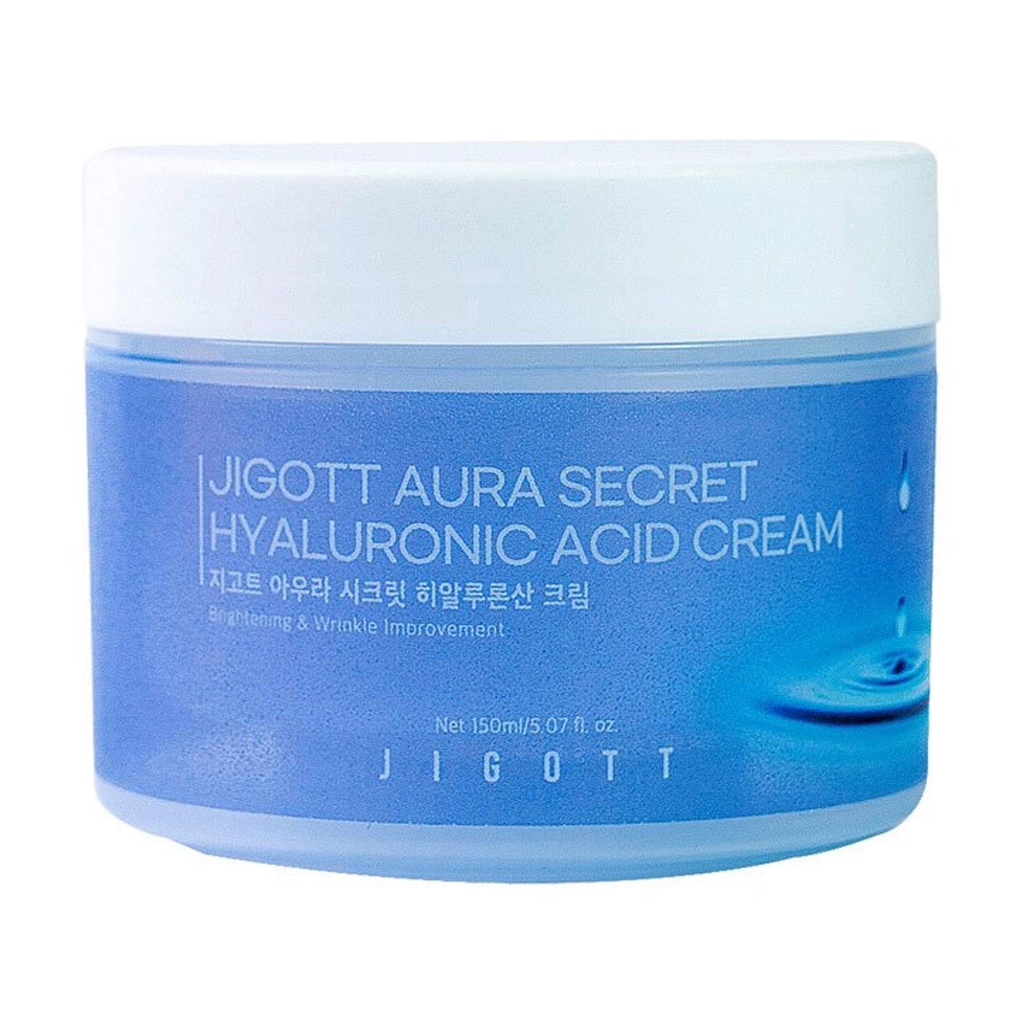 Зволожувальний крем для обличчя Jigott Aura Secret Hyaluronic Acid Cream з гіалуроновою кислотою, 150 мл