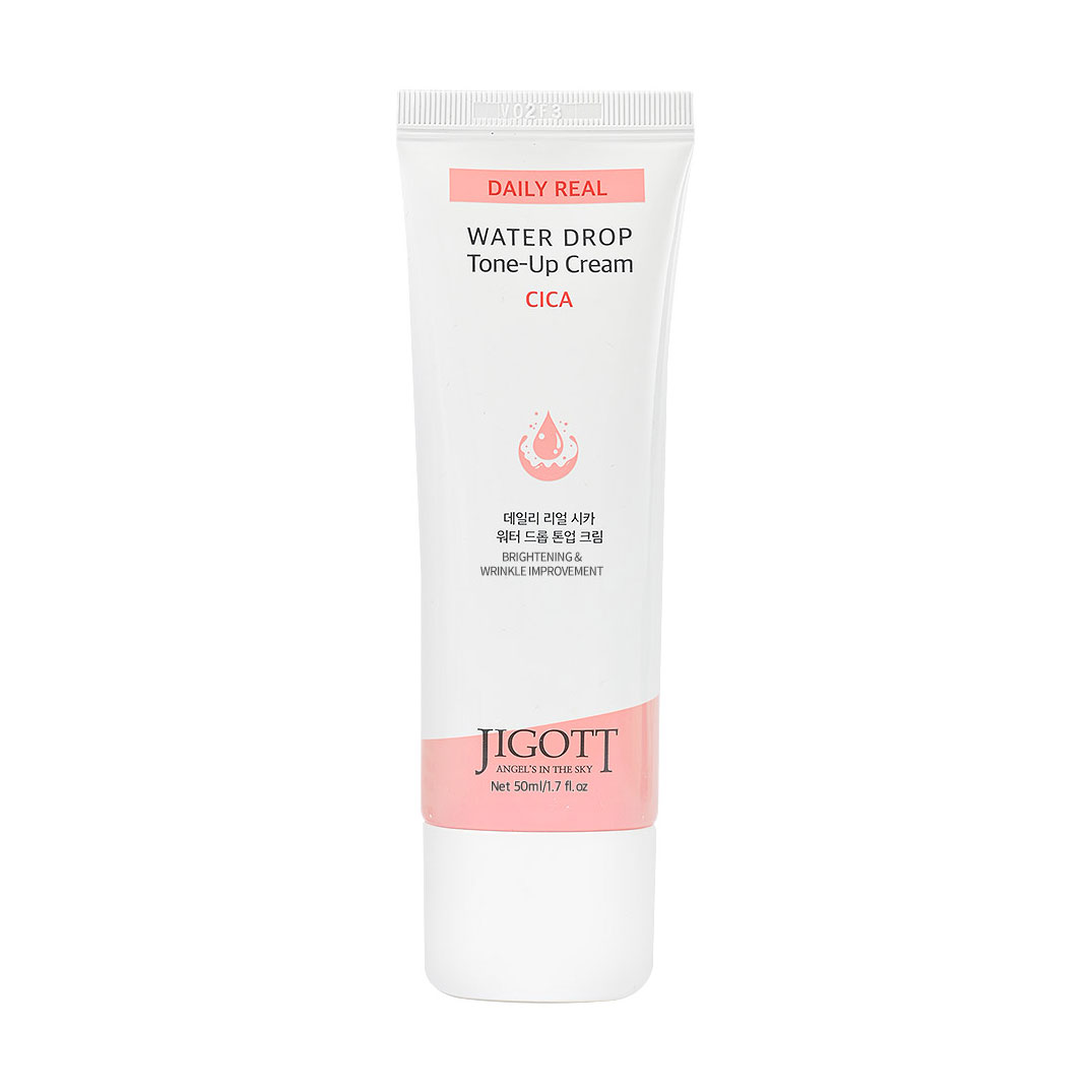 Зволожувальний крем для обличчя Jigott Daily Real Cica Water Drop Tone Up Cream з центелою, 50 мл