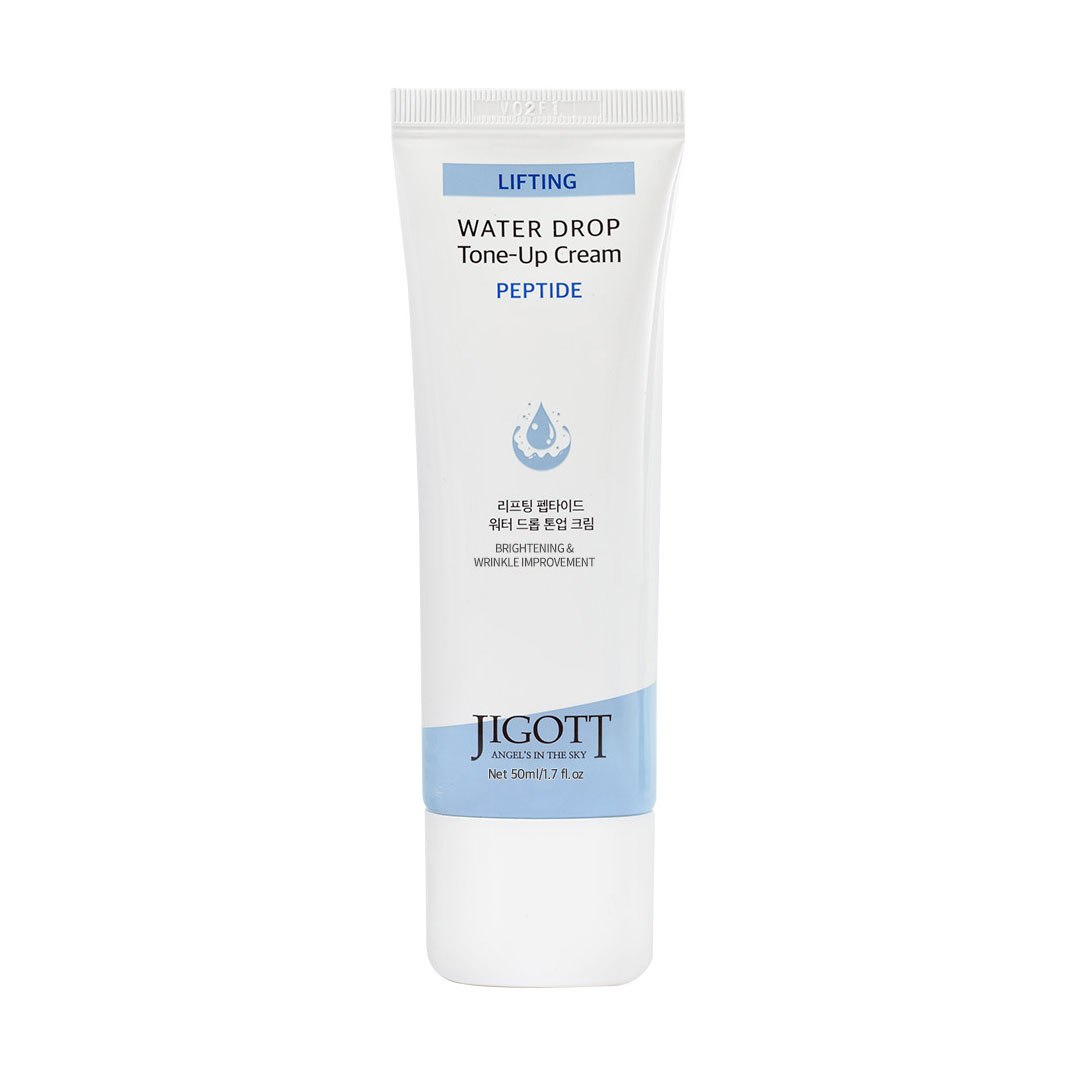 Зволожувальний крем для обличчя Jigott Lifting Peptide Water Drop Tone Up Cream з пептидами, 50 мл