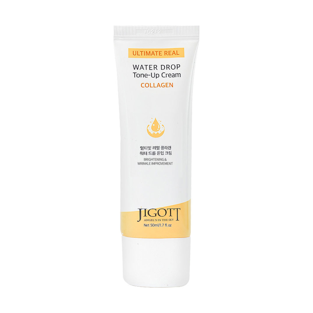 Зволожувальний крем для обличчя Jigott Ultimate Real Collagen Water Drop Tone Up Cream з колагеном, 50 мл