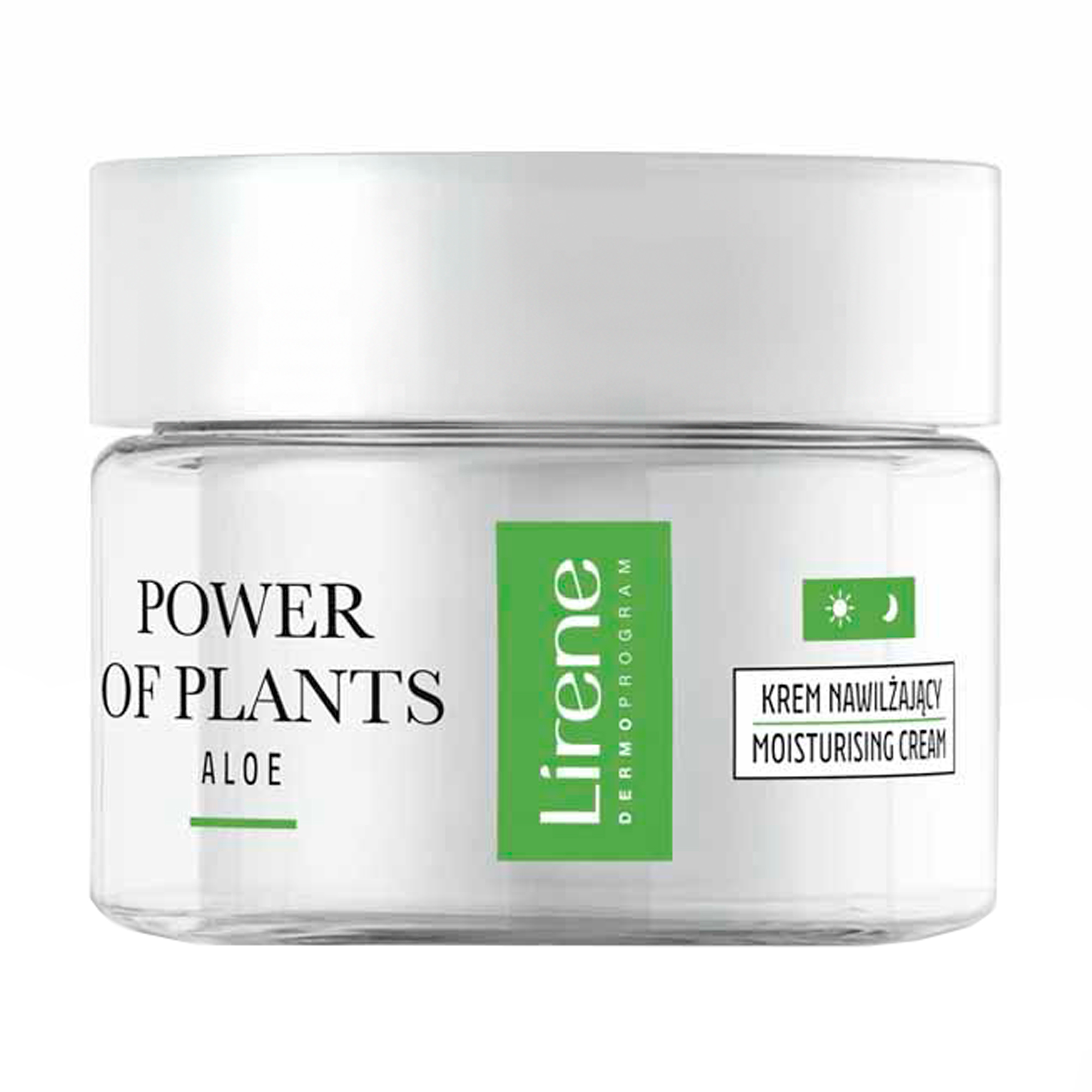 Зволожувальний крем для обличчя Lirene Power Of Plants Moisturising Cream Aloe, 50 мл