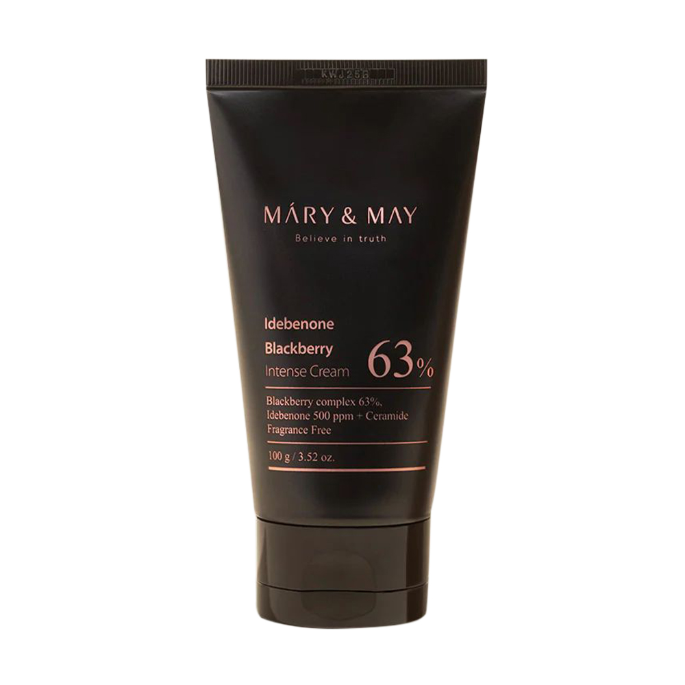 Зволожувальний крем для обличчя Mary &amp; May Idebenone Blackberry Complex Intensive Cream з антиоксидантами, 100 г