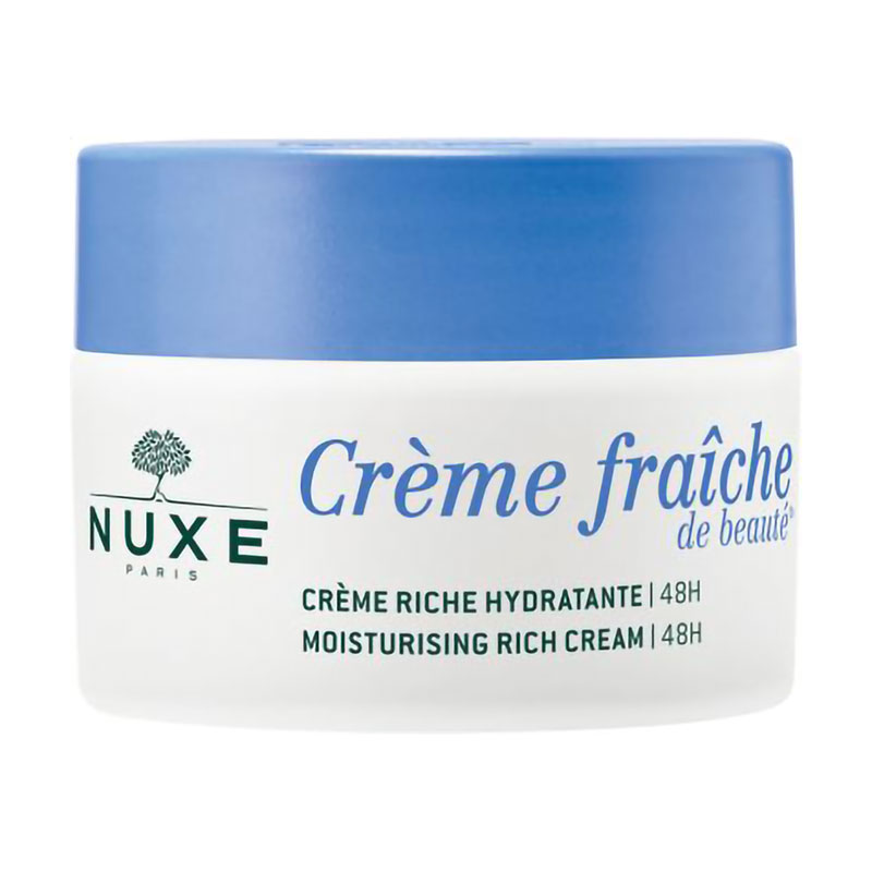 Зволожувальний крем для обличчя Nuxe Creme Fraiche De Beaute Moisturising Rich Cream 48H для сухої шкіри, 50 мл