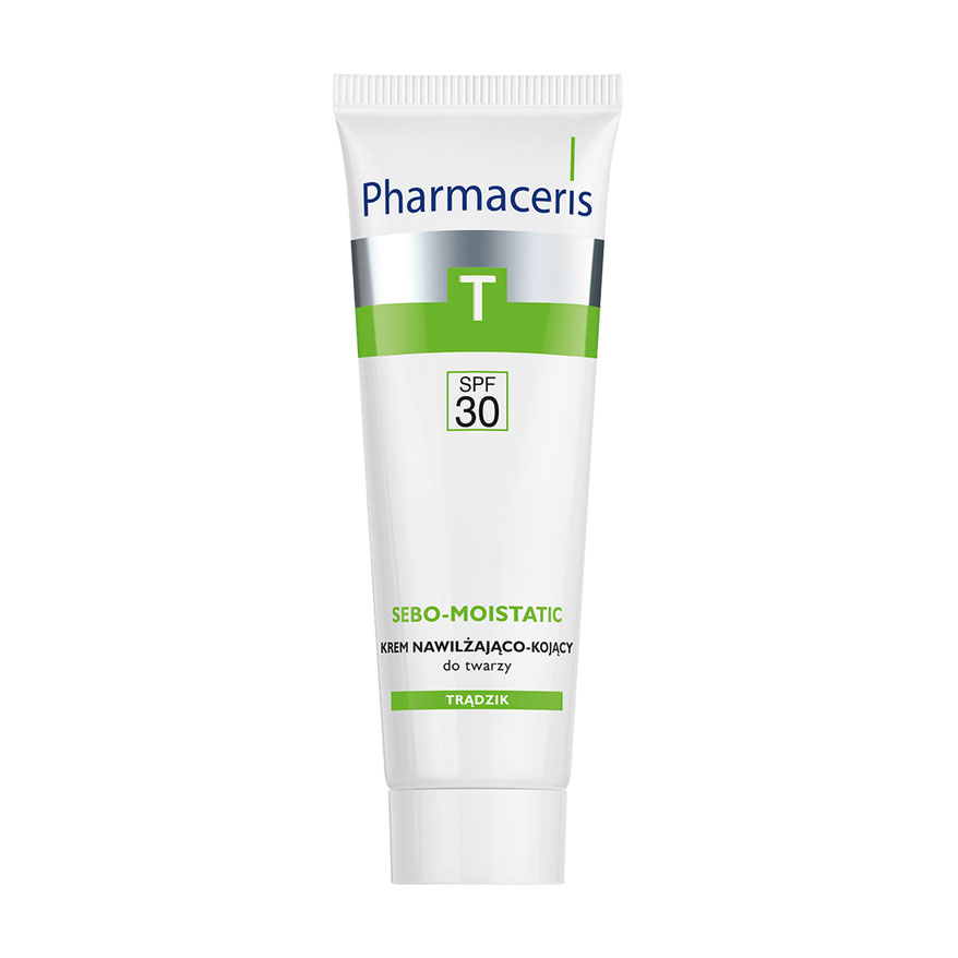 Зволожувальний крем для обличчя після антиакне терапії Pharmaceris T Sebo-Moistatic Cream SPF 30, 50 мл