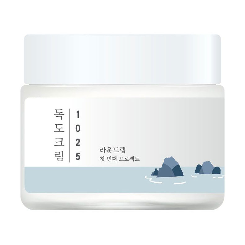 Зволожувальний крем для обличчя Round Lab 1025 Dokdo Cream з морською водою, 80 мл