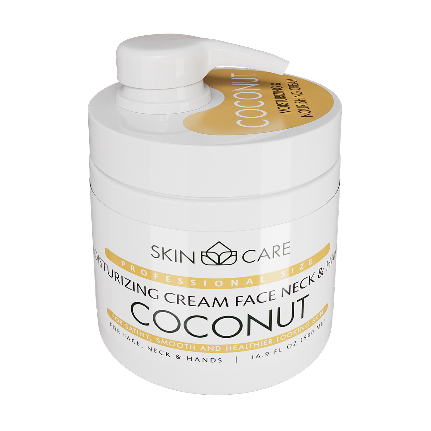 Зволожувальний крем для обличчя, шиї та рук Dead Sea Collection Skin Care Coconut Moisturizing Cream Face Neck &amp; Hands з кокосом, 500 мл