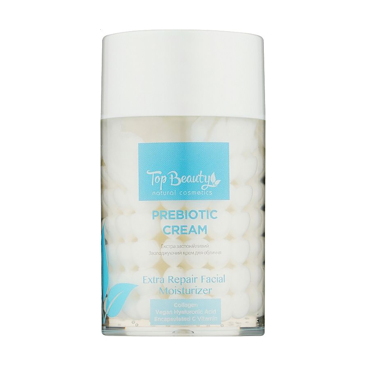 Зволожувальний крем для обличчя Top Beauty Prebiotic Cream з пребіотиком, 100 мл
