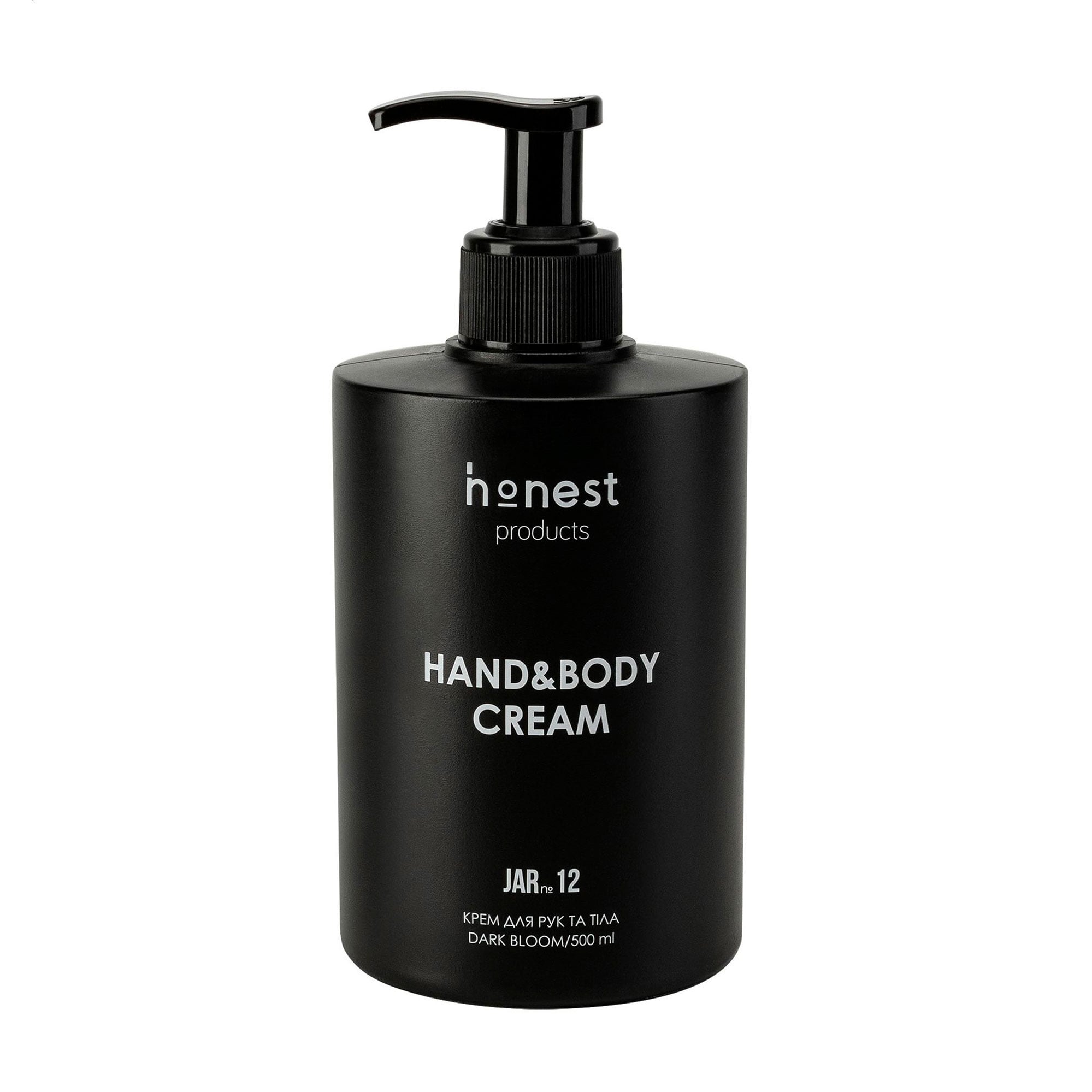 Зволожувальний крем для рук та тіла Honest Products Jar 12 Hand &amp; Body Cream Dark Bloom, 500 мл