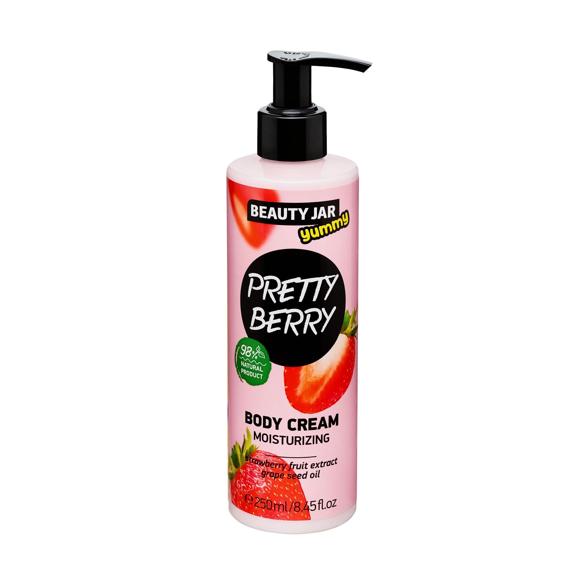 Зволожувальний крем для тіла Beauty Jar Yummy Pretty Berry Moisturizing Body Cream Красива ягідка, 250 мл