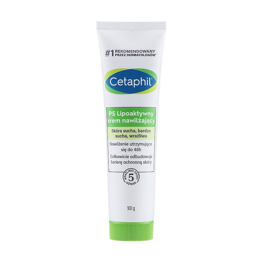 Зволожувальний крем для тіла Cetaphil PS Lipo-Active Moisturising Cream For Sensitive Or Dry Skin, 100 г