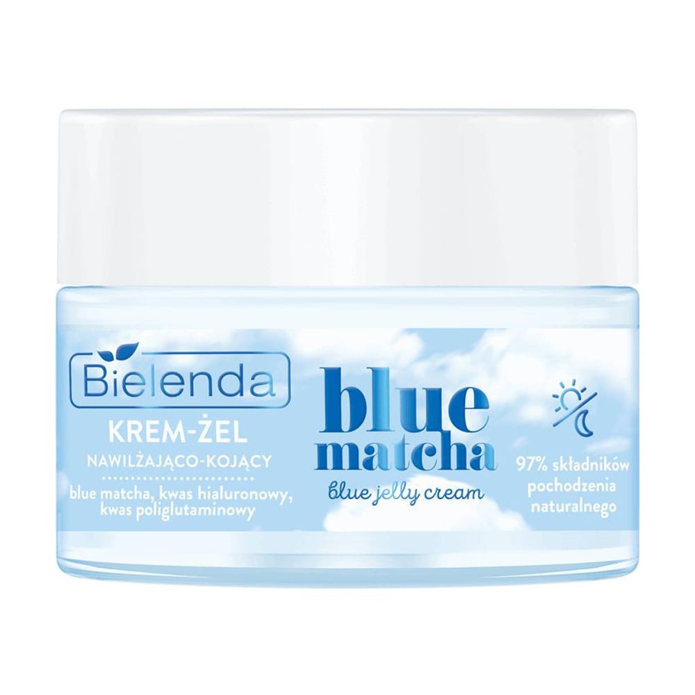 Зволожувальний крем-гель для обличчя Bielenda Blue Matcha Blue Jelly Cream, 50 мл