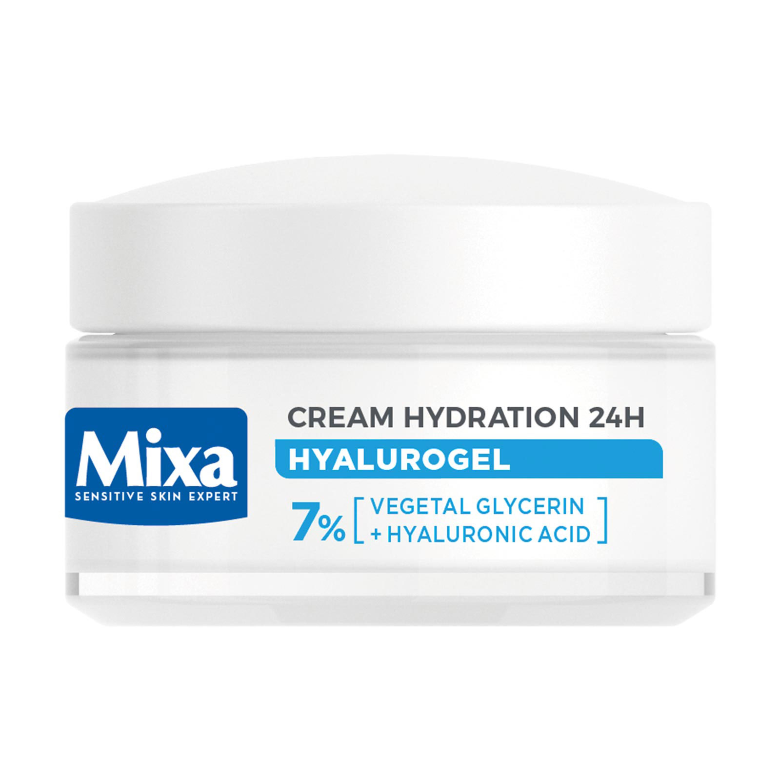 Зволожувальний крем-гель для обличчя Mixa Hyalurogel Gel-Cream Hydration 24H з гіалуроновою кислотою та гліцерином, 50 мл