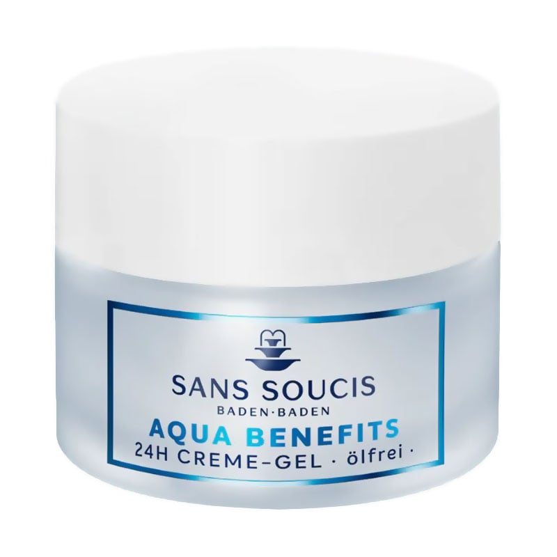 Зволожувальний крем-гель для обличчя Sans Soucis Aqua Benefits 24H для нормальної та комбінованої шкіри, 50 мл