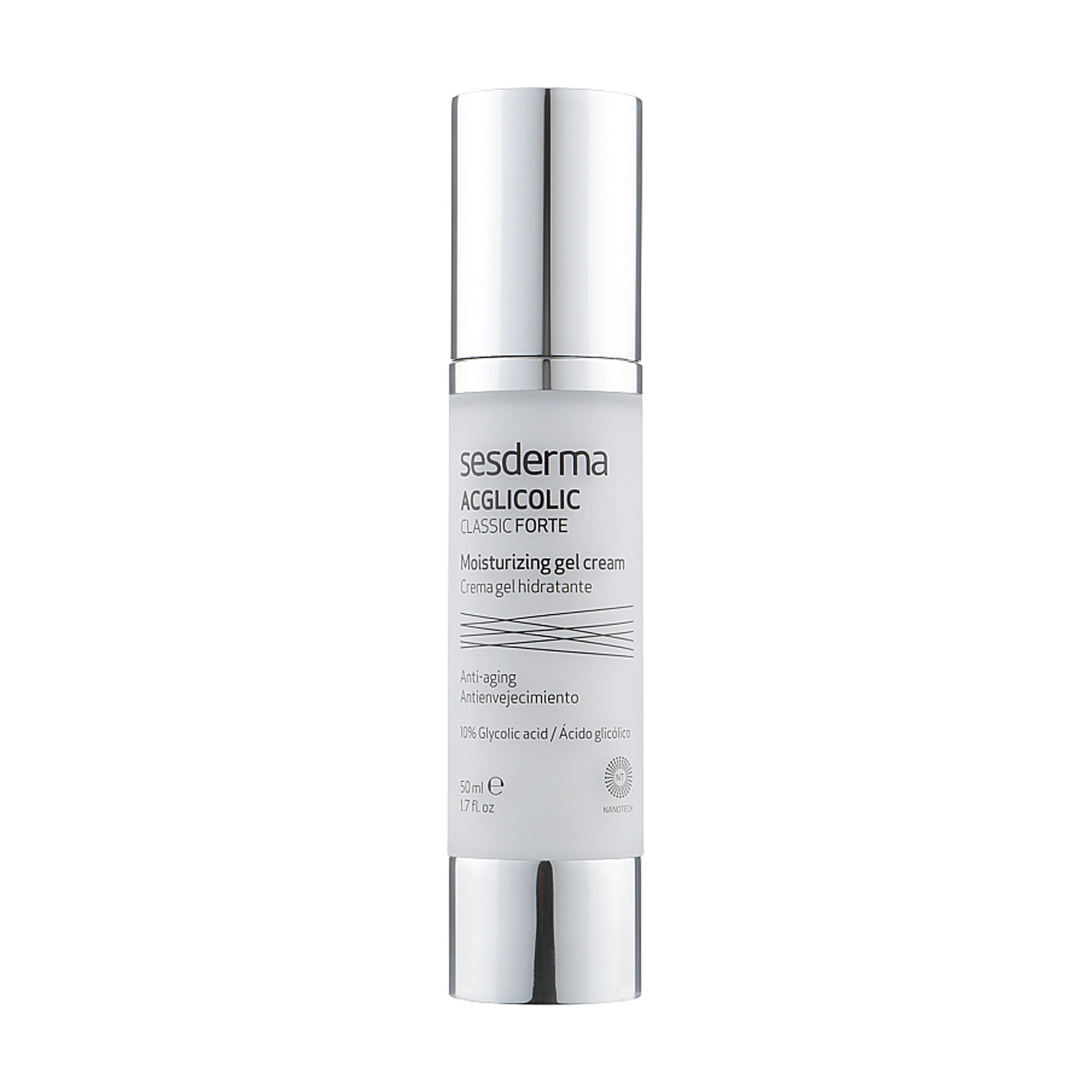 Зволожувальний крем-гель для обличчя Sesderma Acglicolic Classic Forte Moisturizing Gel Cream для комбінованої шкіри, 50 мл