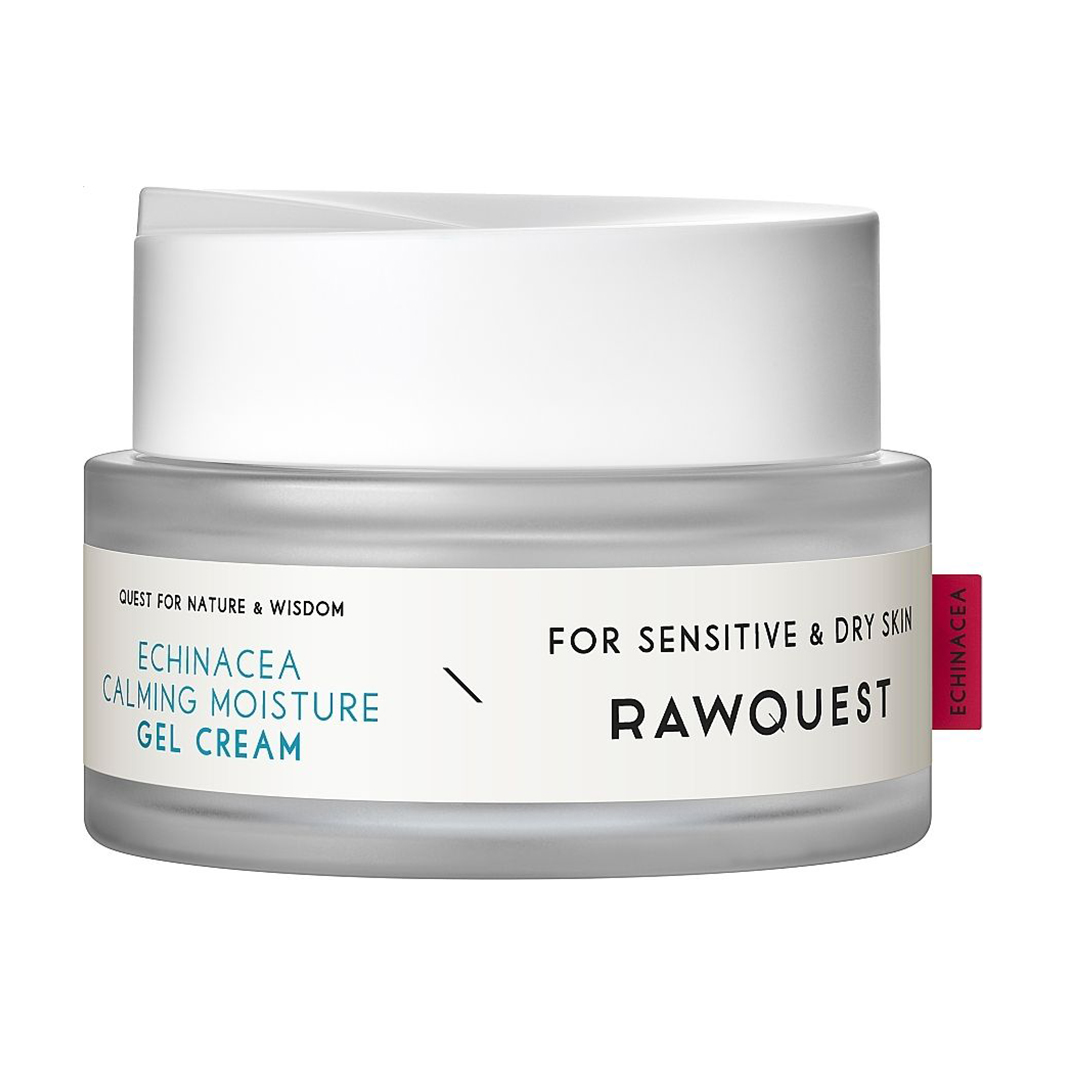 Зволожувальний крем-гель Rawquest Echinacea Calming Moisture Gel Cream для чутливої та сухої шкіри обличчя, з ехінацеєю, 50 мл