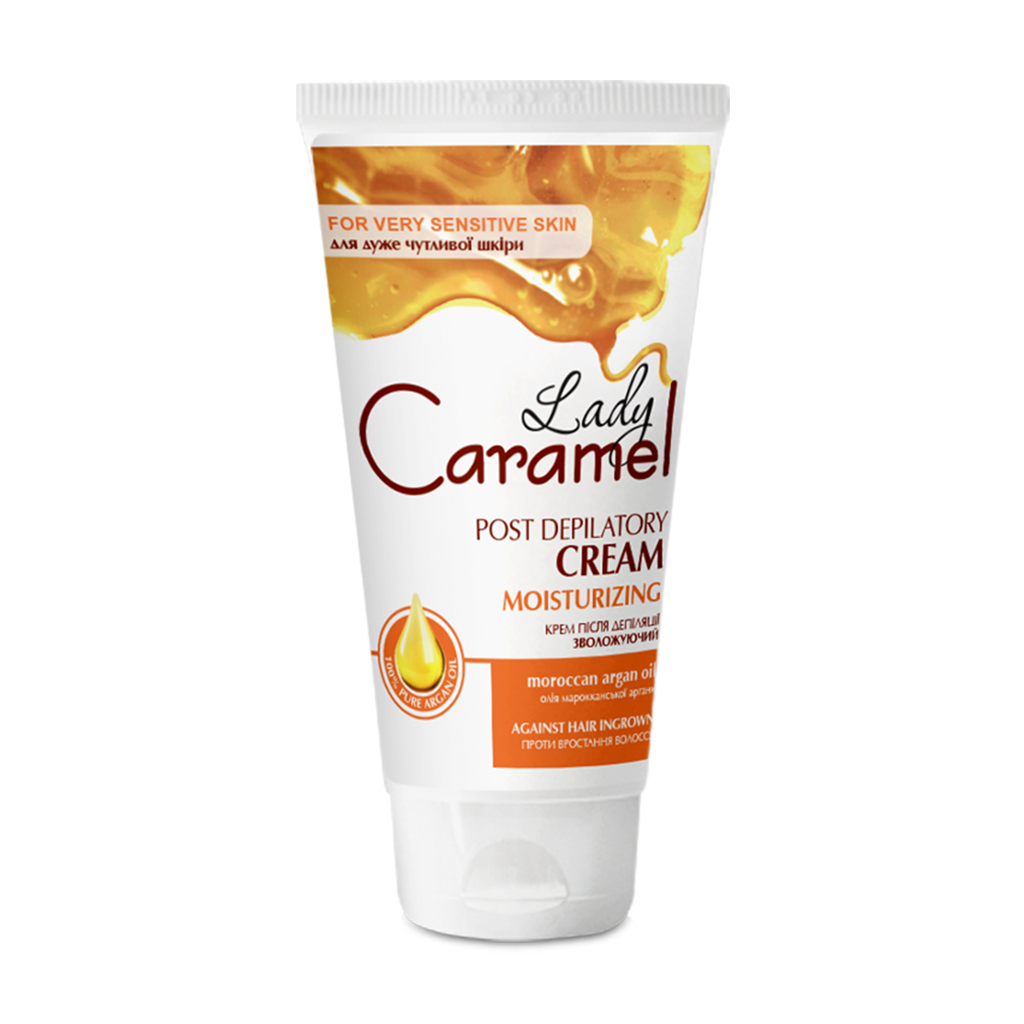 Зволожувальний крем після депіляції Caramel Lady проти вростання волосся, 150 мл
