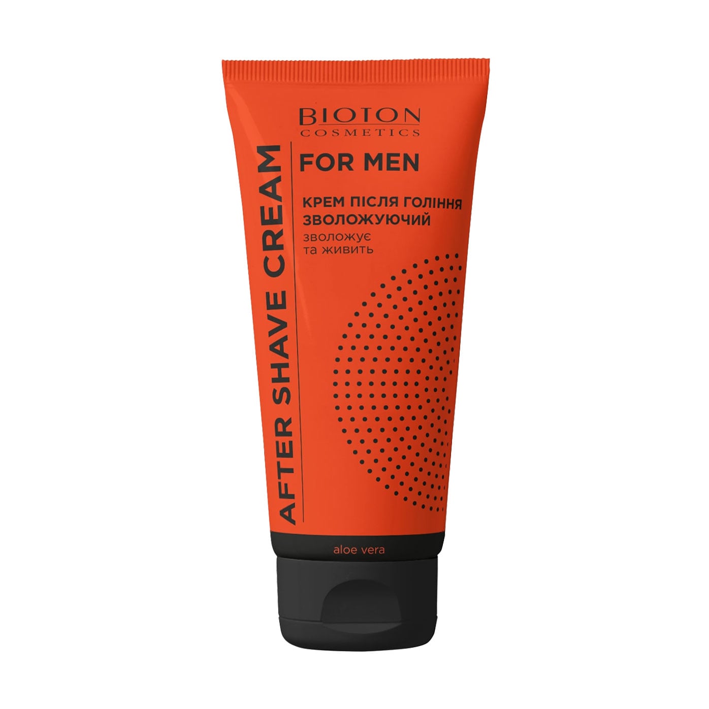 Зволожувальний крем після гоління Bioton Cosmetics For Men чоловічий, з алое вера, 75 мл