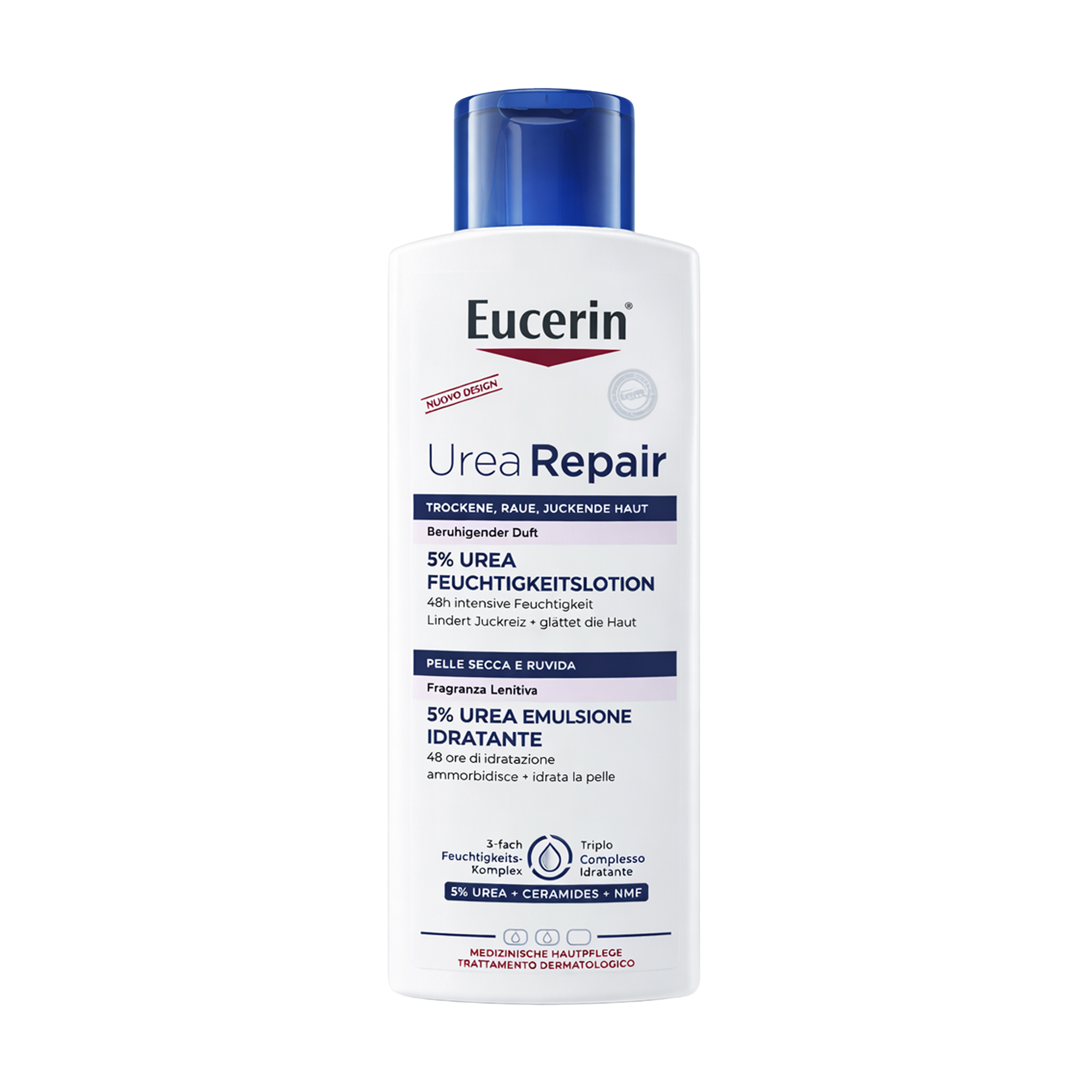 Зволожувальний лосьйон Eucerin Urea Repair 5% Fragrance для сухої шкіри тіла, з легким ароматом, 250 мл