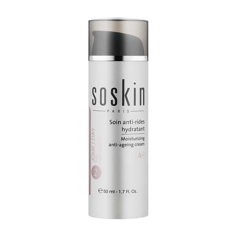 Зволожувальний омолоджувальний крем для обличчя Soskin Moisturizing Anti-ageing Cream, 50 мл