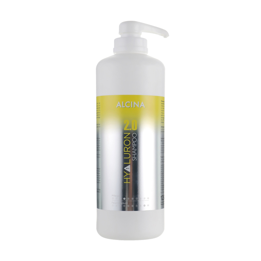 Зволожувальний шампунь Alcina Hyaluron 2.0 Shampoo для сухого та ламкого волосся, з гіалуроновою кислотою, 1.25 л
