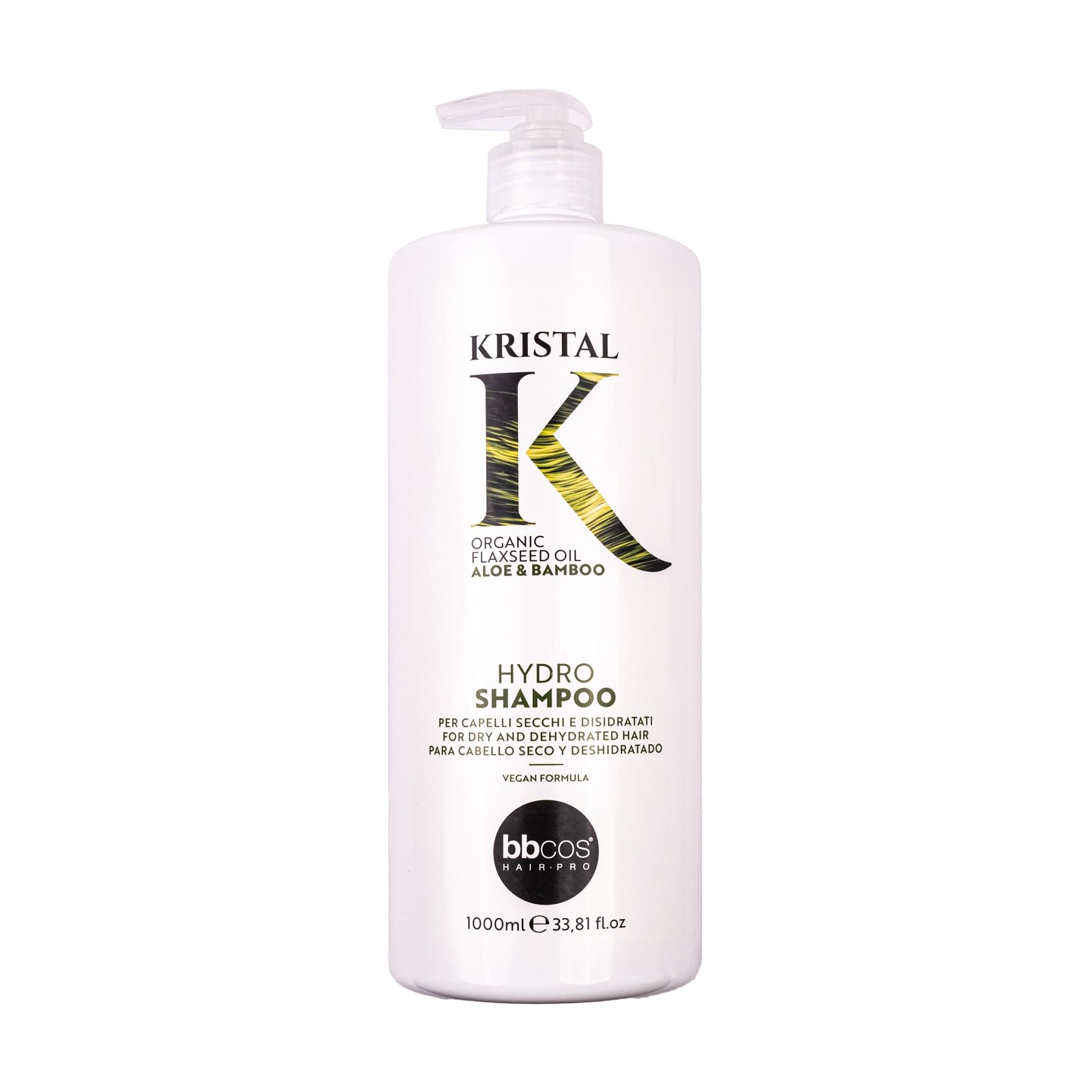 Зволожувальний шампунь для волосся BBcos Kristal Hydro Shampoo, 1 л