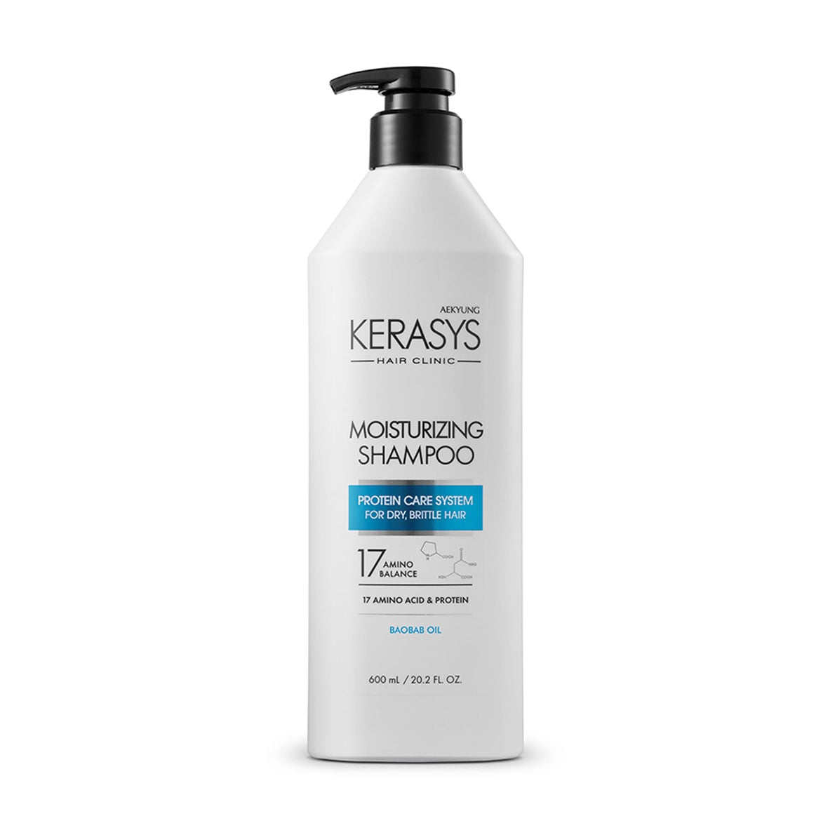 Зволожувальний шампунь для волосся KeraSys Hair Clinic Extra-Strength Moisturizing Shampoo, 600 мл